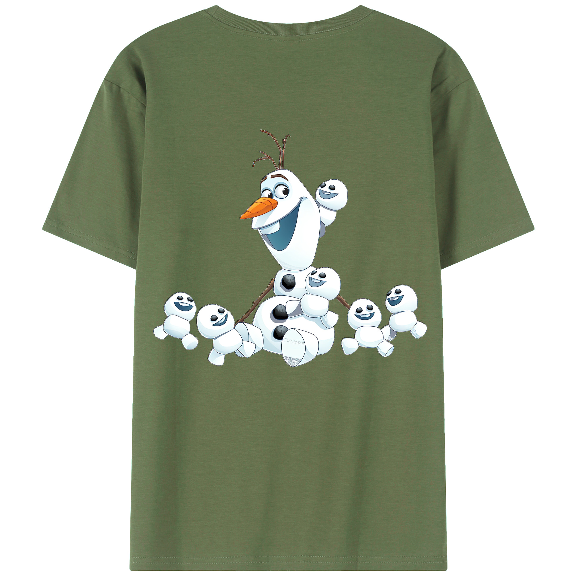 （画像用） アナと雪の女王 アンナ エルサ Frozen Anna Elsa 綿100％ メンズ半袖Tシャツ（バックプリント） 通気性